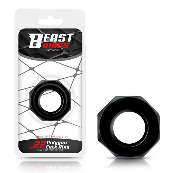 Beast Rings Penisring Polygon Svart - Lovebunny.se