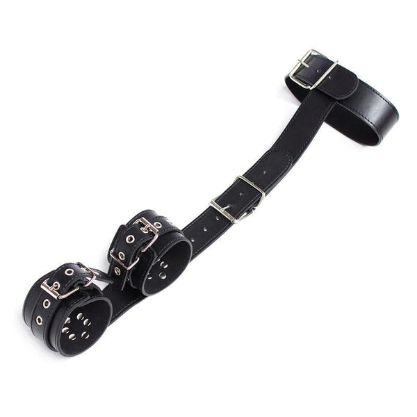 Fetish Addict Collar with Restraints Adjustable Svart - Lovebunny.se