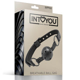 INTOYOU Adjustable Breathable Ball Gag Vegan Leather - Lovebunny.se