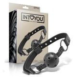 INTOYOU Adjustable Breathable Ball Gag Vegan Leather - Lovebunny.se