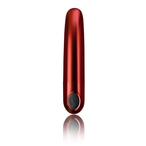 Rocks-Off Truly Yours Vibrating Bullet Ruby Caress Metallic Röd - Lovebunny.se