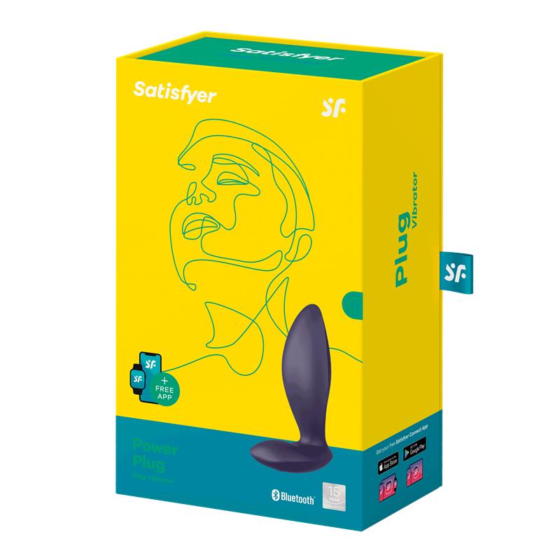 Satisfyer Vibrerande Buttplug Power Plug, APP - Lovebunny.se