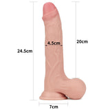 Sliding Skin Dildo 24.5 cm Nude - Lovebunny.se