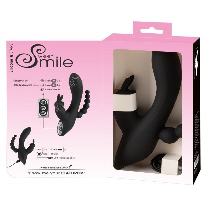 Sweet Smile Triple G-Spot Vibrator - Lovebunny.se