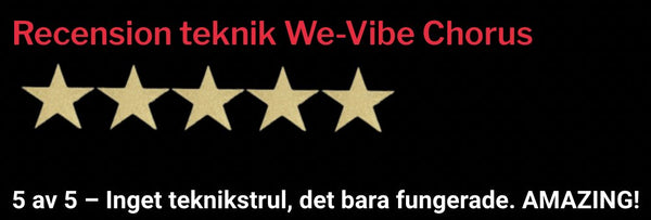Liggtips.se / BRALIGG har testat populära We-Vibe Chorus - Lovebunny.se