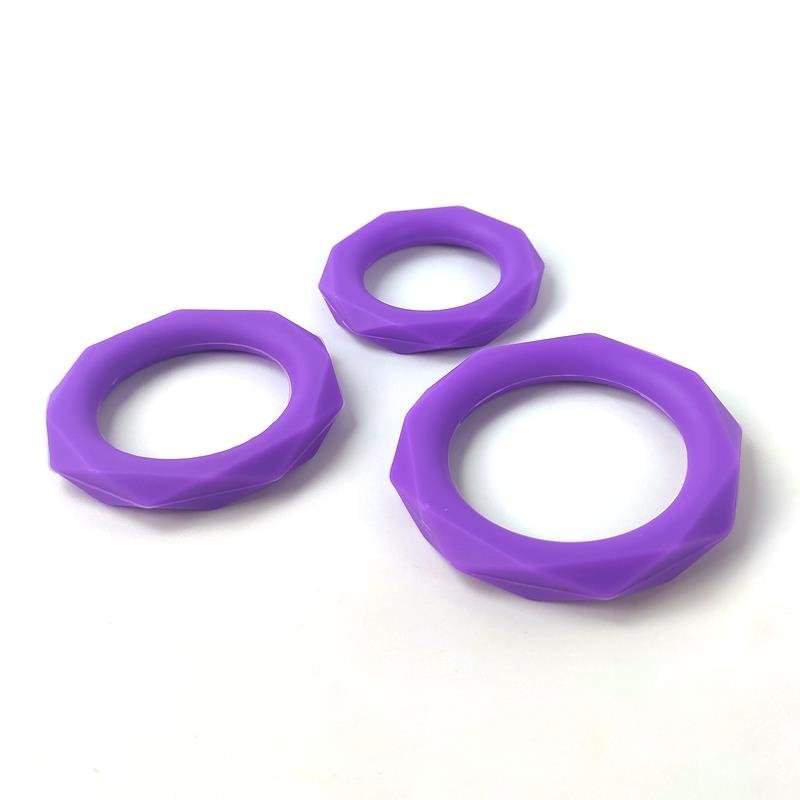 A-GUSTO Penisring Set 3-pack Lila - Lovebunny.se