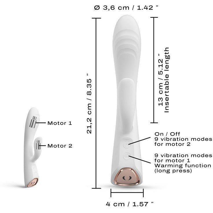 Dorcel Flexi Rabbit Vit - Lovebunny.se