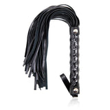 Fetish Addict Flogger Diamond Pattern with Metal Hardware 39cm - Lovebunny.se