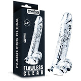 Flawless Clear Dildo 19cm - Lovebunny.se
