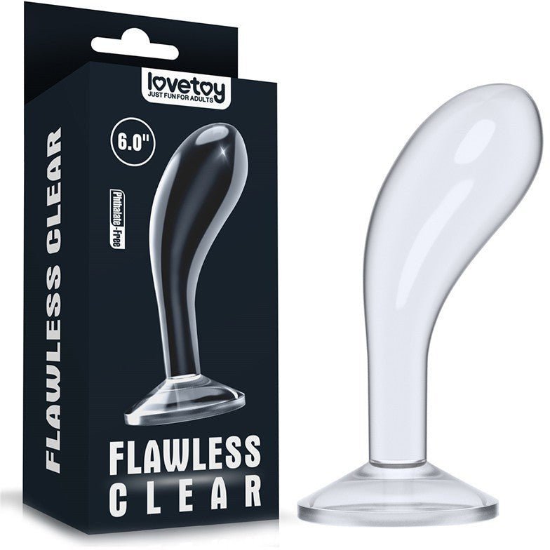 Flawless Clear Prostata Plug 15cm - Lovebunny.se