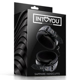 INTOYOU Adjustable Handcuffs Sapphire Vegan Leather - Lovebunny.se