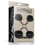 INTOYOU Wrist and Ankle Cuffs Set Vegan Leather - Lovebunny.se