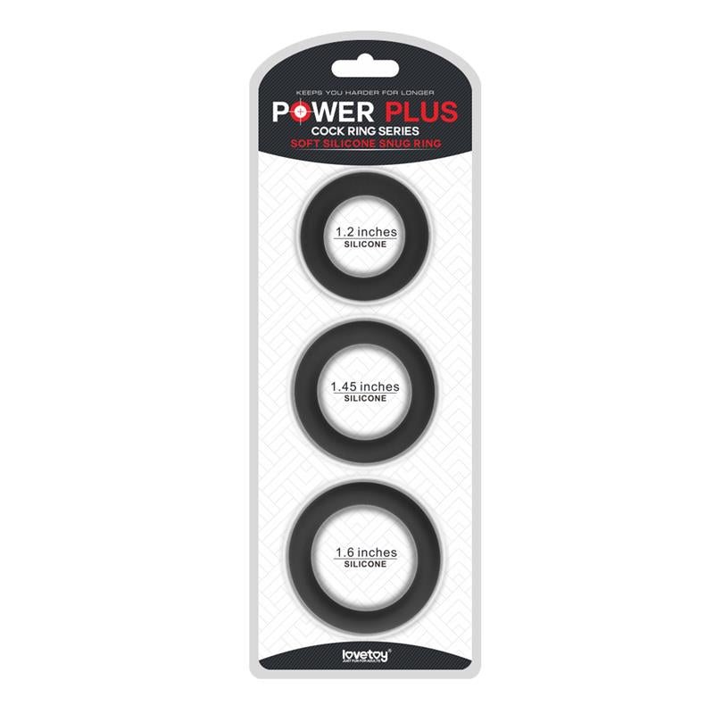 LoveToy 3-pack Penisring Power Ring - Lovebunny.se