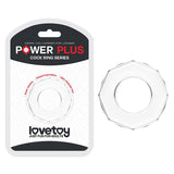 LoveToy Penisring Power Plus Transparent - Lovebunny.se