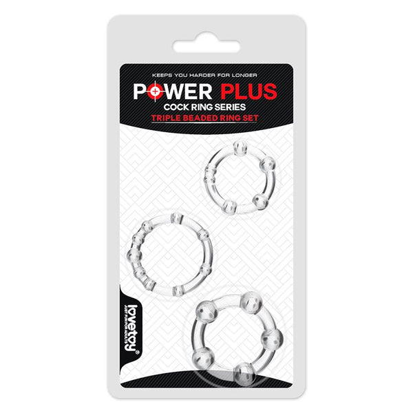 LoveToy Power Plus 3-pack Clear - Lovebunny.se