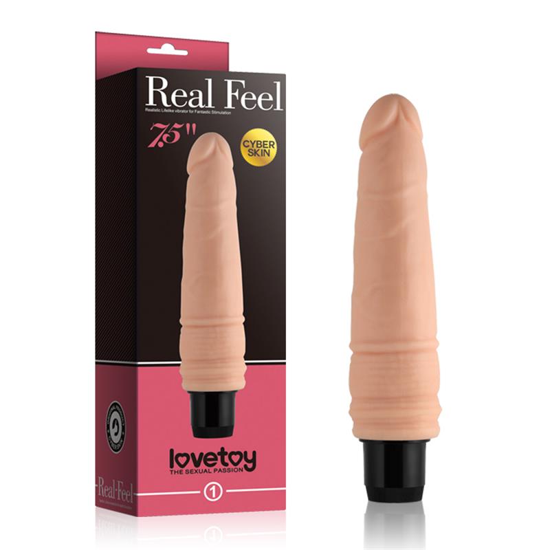 LoveToy Vibe Real Feel 19cm Flesh - Lovebunny.se