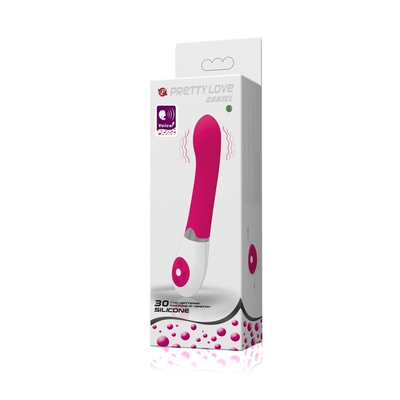 Pretty Love Vibe Daniel with Voice Control Rosa - Lovebunny.se