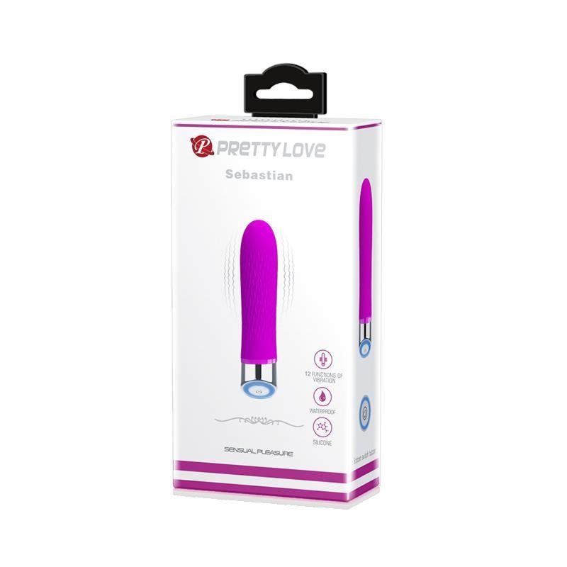 Pretty Love Vibe Sebastian Silicone Lila - Lovebunny.se