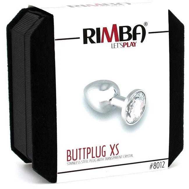 Rimba Buttplug BIG With Cristal Transparent - Lovebunny.se