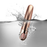Rocks-Off Ellipse Vibrating Bullet Metallic Dusk Pink - Lovebunny.se