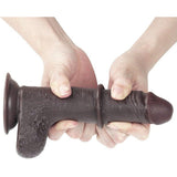 Sliding Skin Dildo 17.5cm Mörk - Lovebunny.se