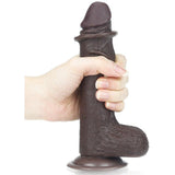Sliding Skin Dildo 17.5cm Mörk - Lovebunny.se