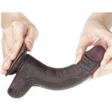Sliding Skin Dildo 17.5cm Mörk - Lovebunny.se