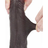 Sliding Skin Dildo 17.5cm Mörk - Lovebunny.se