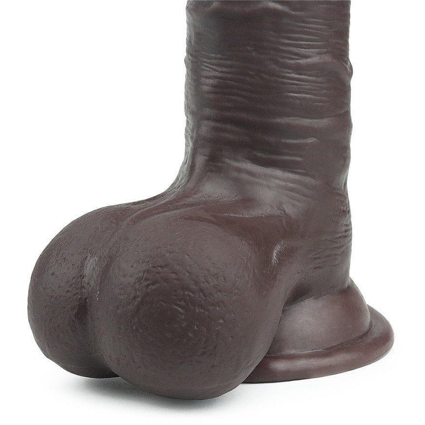 Sliding Skin Dildo 19.5cm Mörk - Lovebunny.se